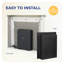 Castleton Fires & Fireplaces 110cm W Electric Fireplace with 6824.28 BTU-102762061