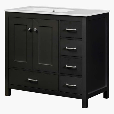 Meuble-lavabo 36 po avec lavabo en céramique