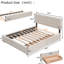 Lit plateforme tapissier à 2 tiroirs et gigogne Classic-483917851