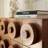 Retro Style Red Oak Solid Wood Entry Cabinet