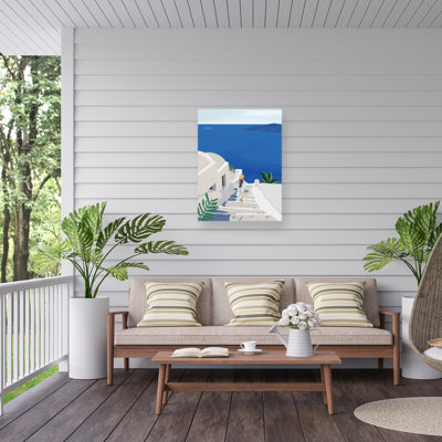 Bolog Petra Lizde Into The Blue On Canvas by Petra Lizde Print