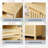 Oak TV Stand 4 Shelves 2 Doors For 55~65 Inch Tvs.