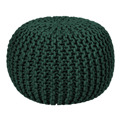 Antoinette 50cm Wide Round Solid Colour Pouffe Ottoman