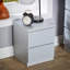 Rishin 2 Drawer High Gloss Bedside Cabinet Unit-254281054