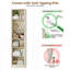 Grande armoire de rangement ouverte à 6 niveaux avec étagère à linge étroite pour salle de bain avec tablettes-1409744338