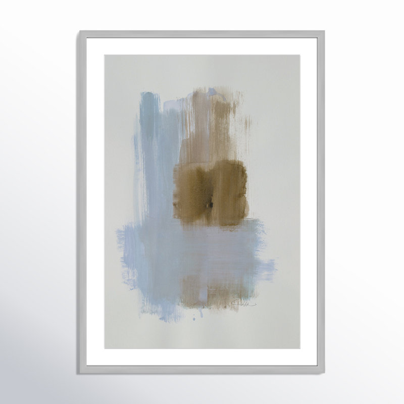 Powder Room Wash IV by Casa Fine Arts, Silver Matted Picture Framed, 35.5" H x 25.5" W x 1.25" D