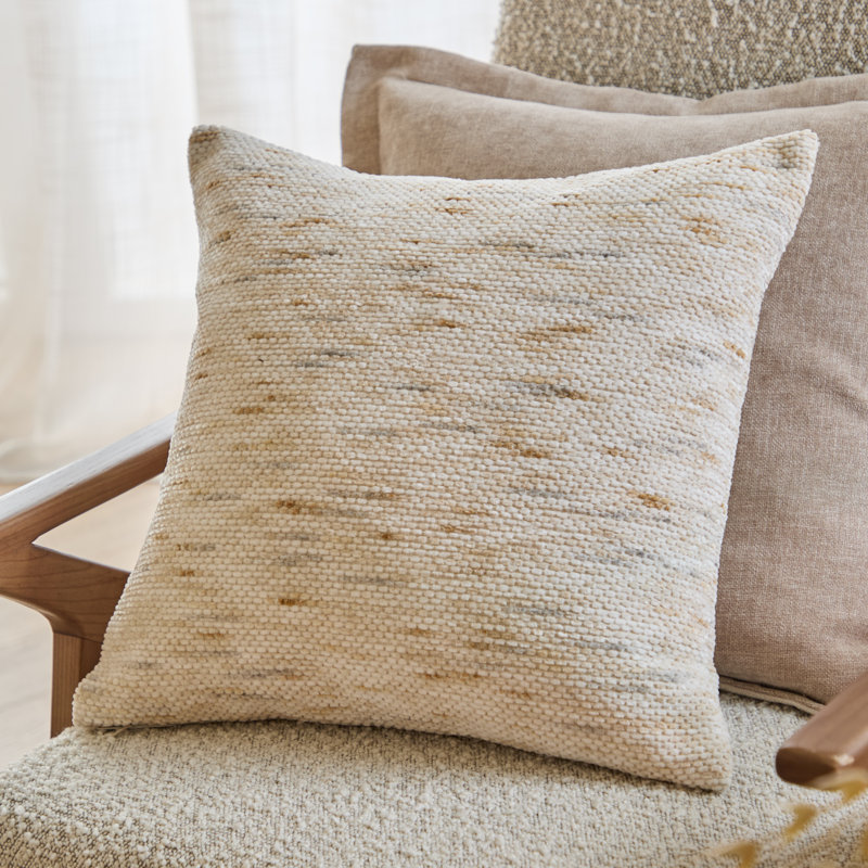 Malvern Square Cushion, Cream, Pillow Cover Only - No Insert