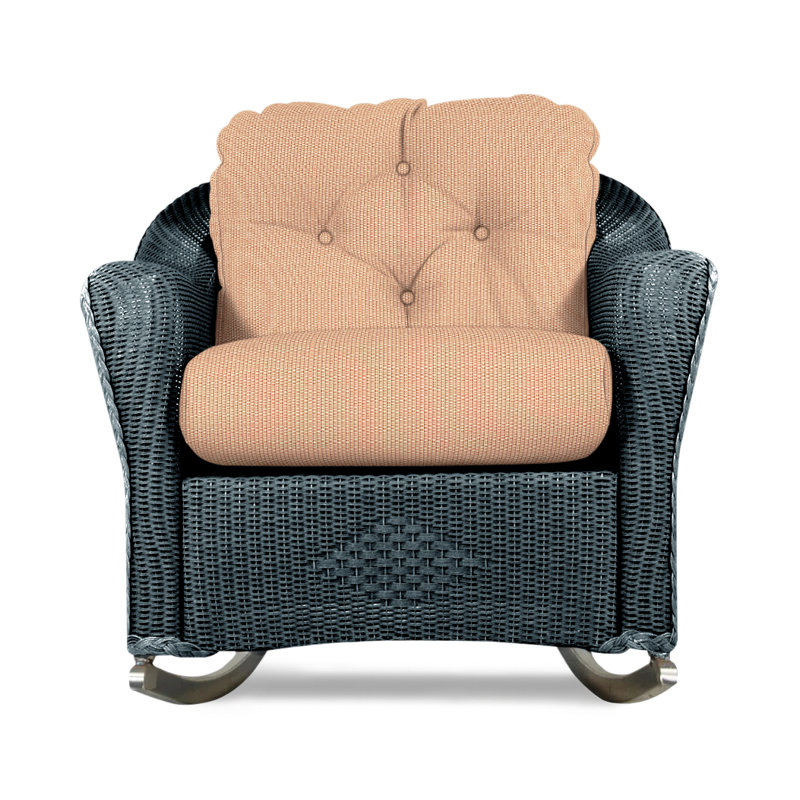 Reflections Outdoor Rocker Chair, Flagship Lapis Sunbrella®, Denim Blue