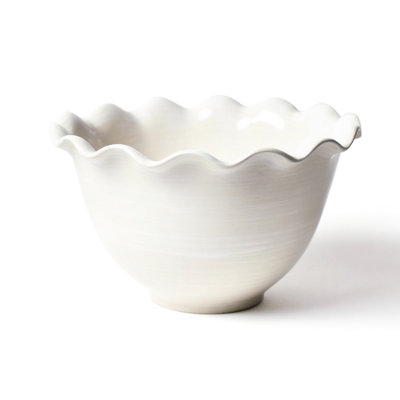 Coton Colors by Laura Johnson Earthenware Stainless Steel Serving Bowl