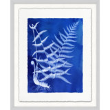 Fern Inspiration Indigo 9 Painting by Lillian August