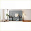 Lit escamotable double en panneau de fibres à densité moyenne + LVL avec rangement gris pour espaces multifonctionnels-324054767