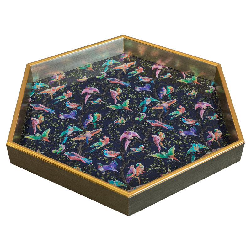 LLB - Hexagon tray- Birdity Absurdity