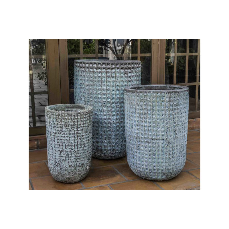 Escada Handmade Planter, Verdigris