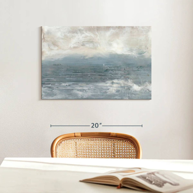 Avery Pale Blue I, 16" H x 24" W