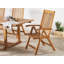Saguenay 6 - Person Acacia Wood Patio Dining Set with Rectangular Table , Cushions Included