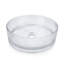 Lavabo de salle de bain vasque rond en verre transparent 14 "avec texture diamant Glacier-128504750