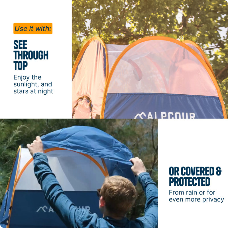 Alpcour Pop-Up Privacy Tent - Portable, Durable & Waterproof Shelter for Camping