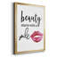 «Beauty Starts With A Smile», toile encadrée de qualité supérieure - prête à être accrochée-1134850412-1134850413