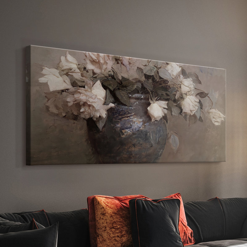 Botanical Series-CD XXXI - Toile tendue avec châssis - Prêt à accrocher, H 24 po x l 48 po