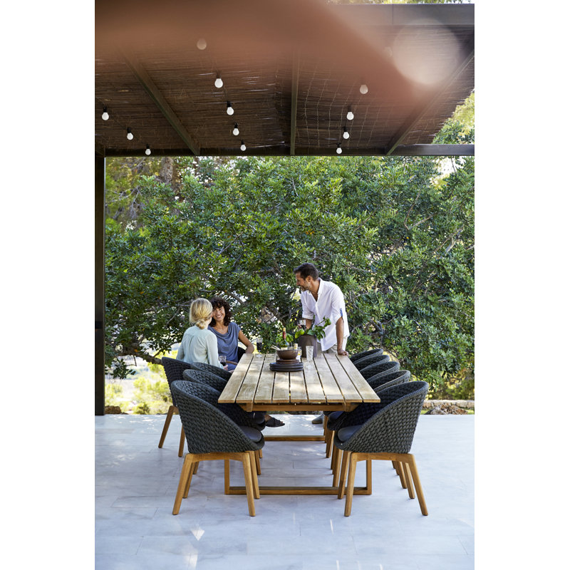 Endless Outdoor Teak Dining Table, 39.4" W x 130.8" L x 29" H