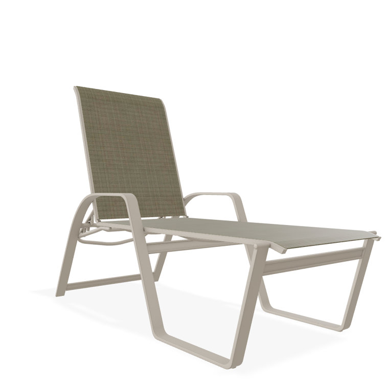 Holna Outdoor Rust-Resistant Metal Chaise Lounge