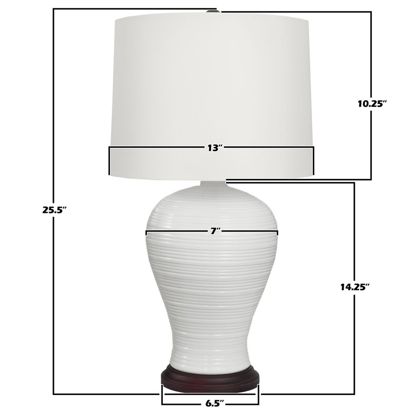 Lampe en porcelaine White Ridge