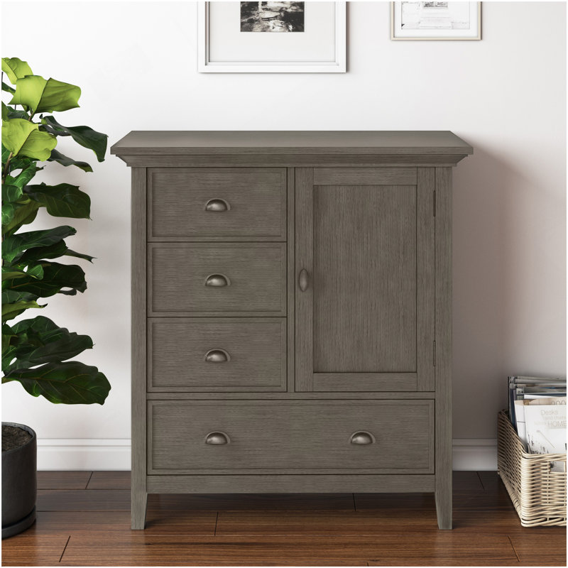 Redmond - Medium Storage Cabinet - Farmhouse Grey, Brown