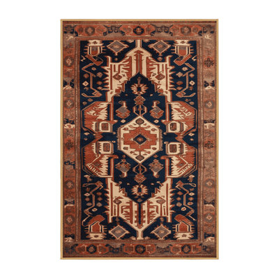 Machine Washable Persian Brown Area Rug