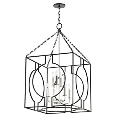 Octavio 8 - Light Lantern Square Chandelier -  Hudson Valley Lighting, 9218-AIPN