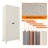 71" Metal Garage Storage Cabinet with 2 Shapely Doors, Adjustable Shelves Utility Organizer, Beige-1940975077