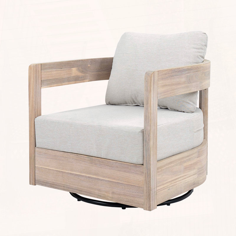 Fauteuil club pivotant avec assise rembourrée Maris, 2, Blanc clair