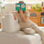 Fauteuil-lit escamotable blanc cassé Sherpa - Canapé-lit simple convertible pour petits espaces