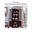 21.65 " L Solid Wood Bar Cabinet