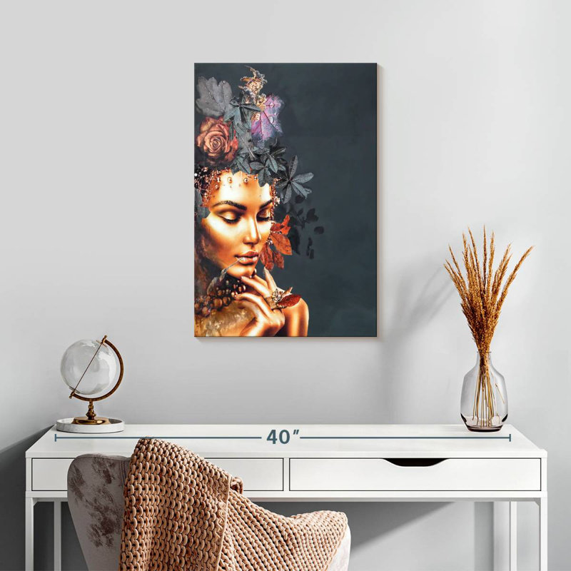 Leisha Gold Couture I, H 24 po x l 16 po