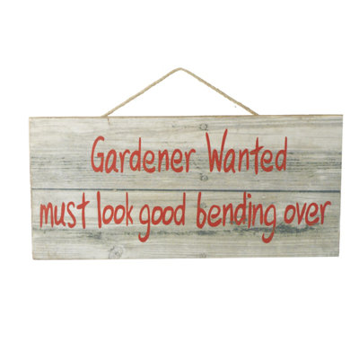 Gardener Wanted Sign