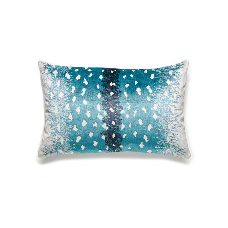 Wild Glamour Lumbar Pillow Cover & Insert, Peacock