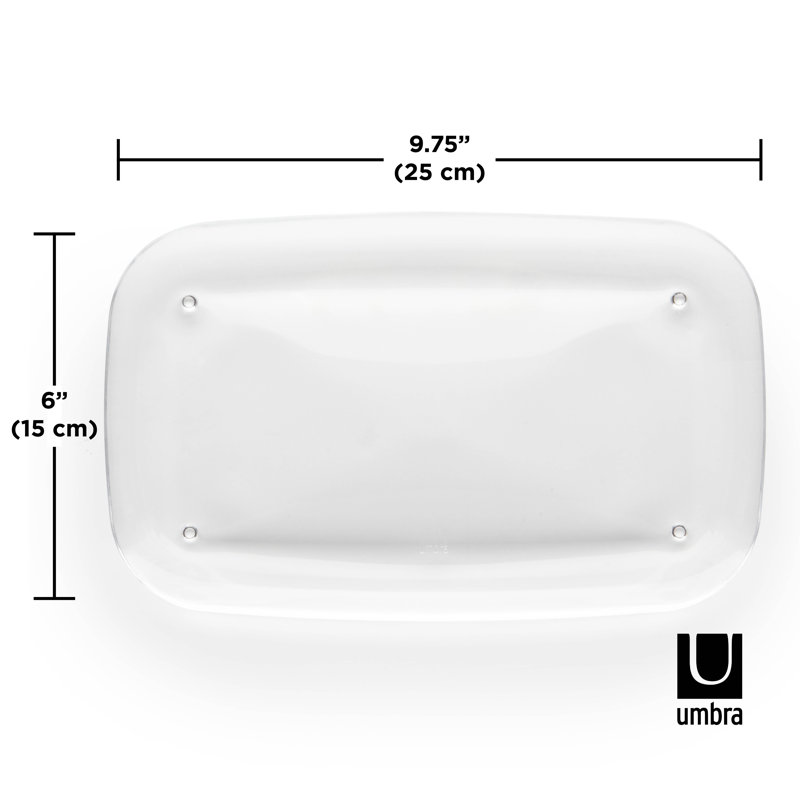 Clear Acrylic Modern Multi-Purpose Bathroom Tray