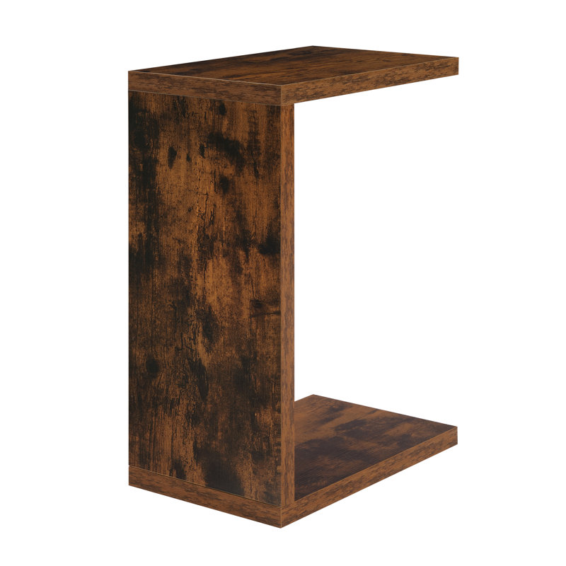 Table en C avec rangement Haught, Bois de grange
