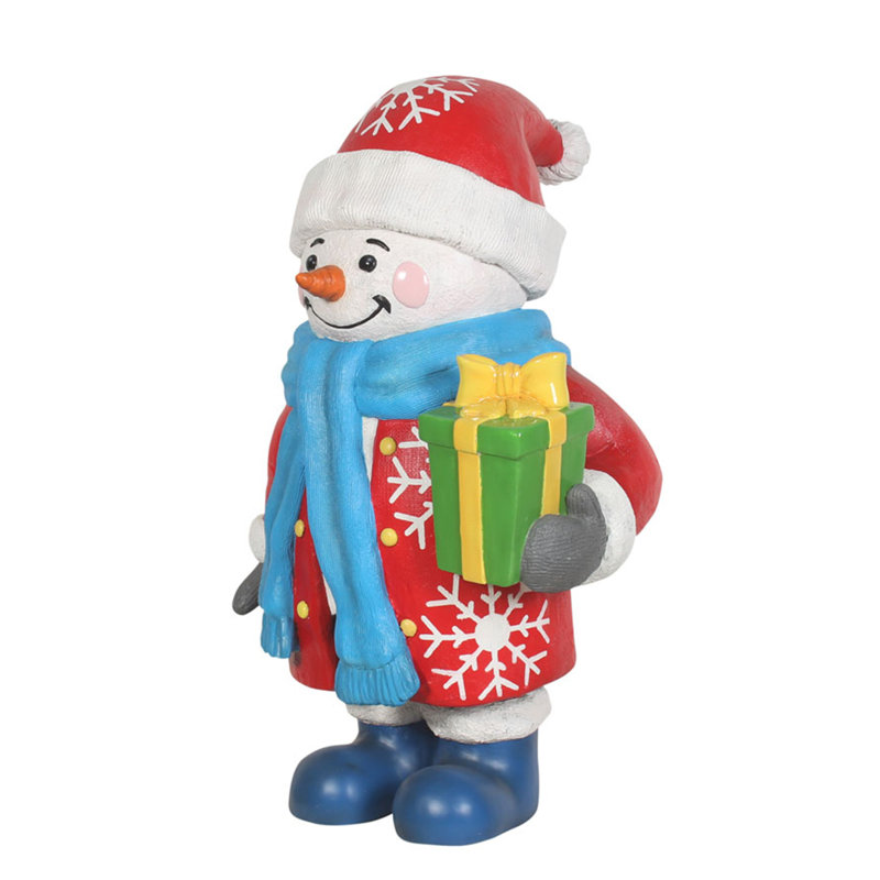 Snowman With Gift
