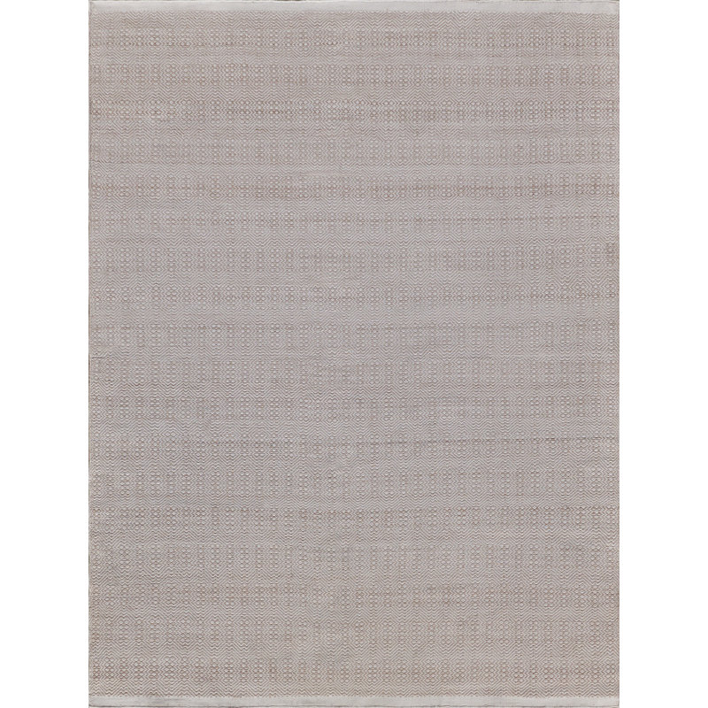 Echo Geometric Area Rug in Ivory, Rectangle 8' x 10'