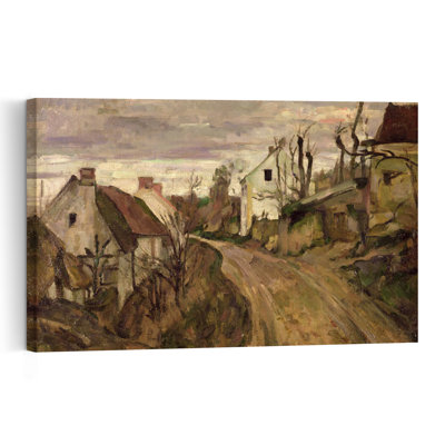 The Village Road, Auvers, C.1872-73 Abstract Contemporary Architecture Wall Art Print