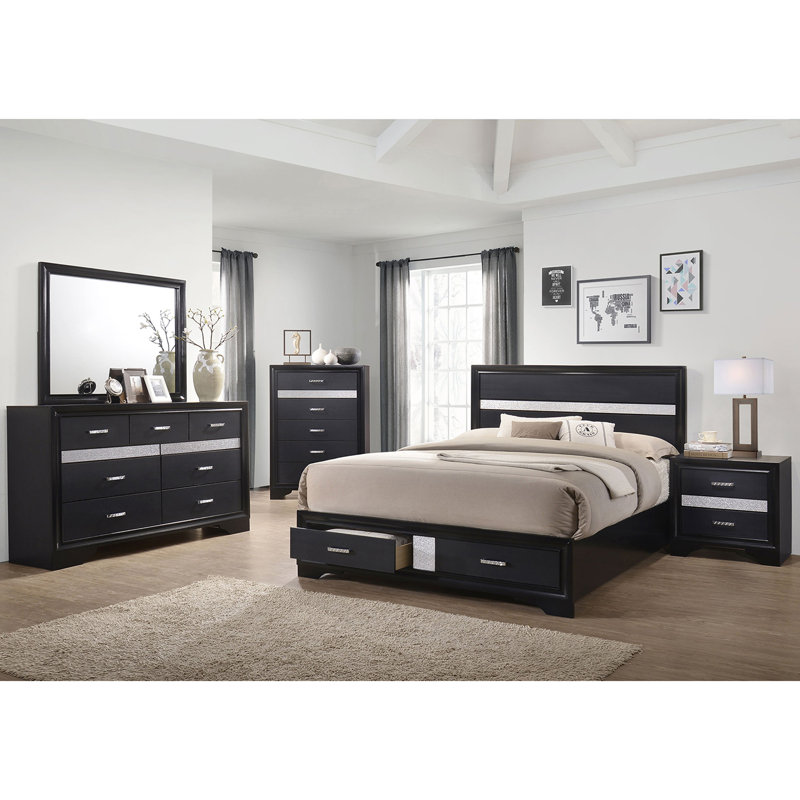 Commode 7 tiroirs avec miroir Annie