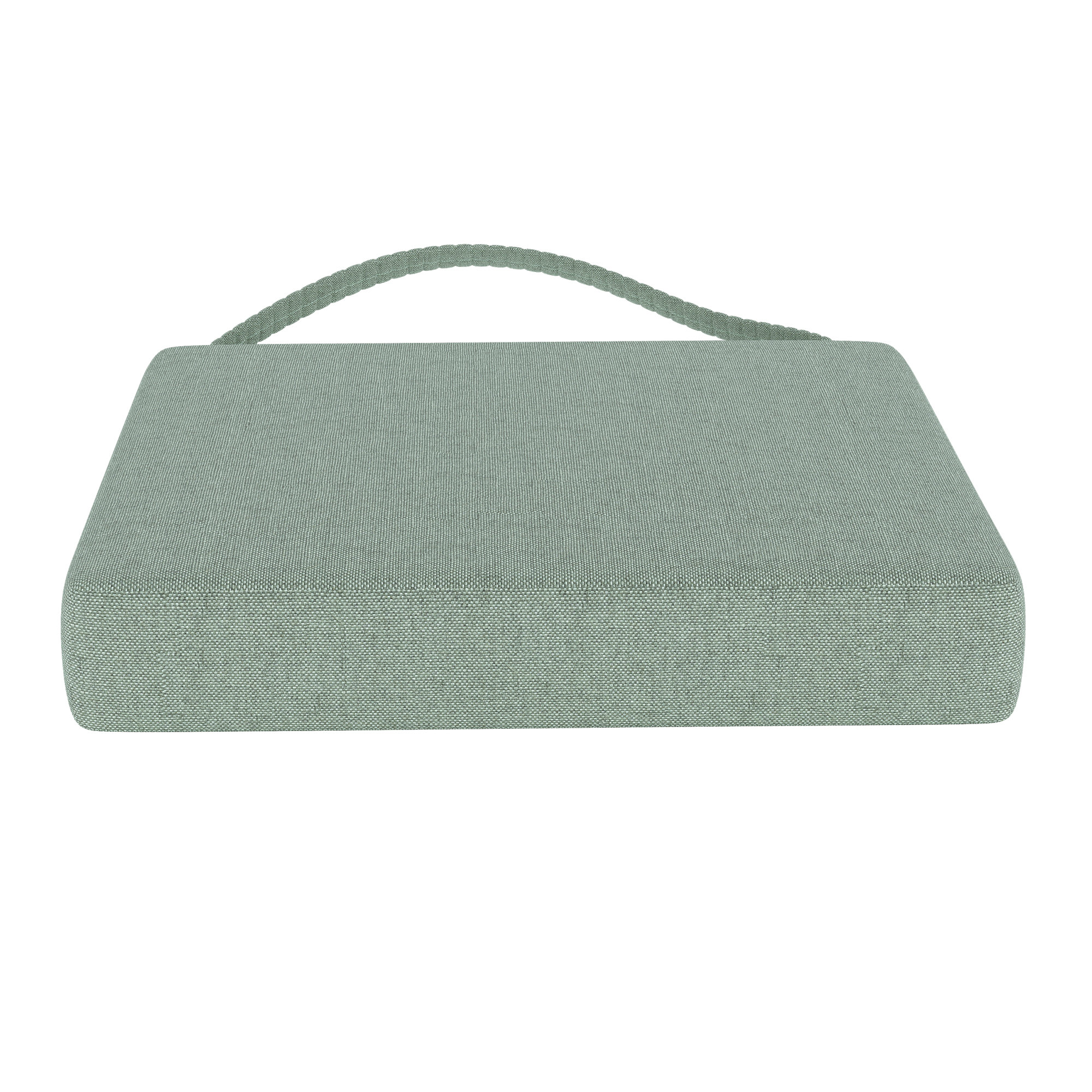Sunbrella® Indoor/Outdoor Dining Chair Cushion, Canvas Spa Sunbrella® Canvas
