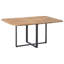 Extendable Metal Base Dining Table