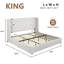 Lit plateforme tapissier Kewania Bedback-688915721-688915723