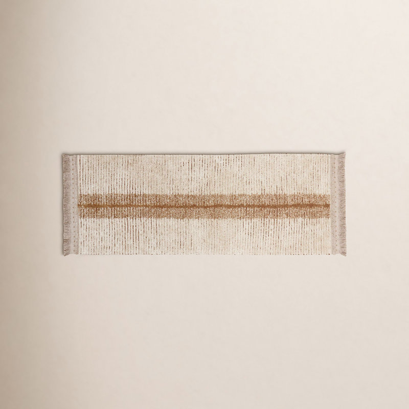 Tapis réversible lavable Duetto Caramel, Tapis de couloir 2 pi 7 po x 7 pi 6 po