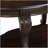 22'' Two Tone Round End Table,Solid Wood Sofa Side Table with Shelf,Living Room Corner Table Easy Assemble, Espresso-1539963277