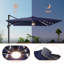 Parasol rectangulaire en porte-à-faux avec éclairage 137,7 po x 107,9 po Sedanur-213595596