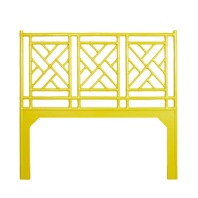 Chippendale Open-Frame Headboard, Sunflower Yellow, Full