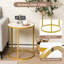 Tehani 50 cm W Steel Bedside Table